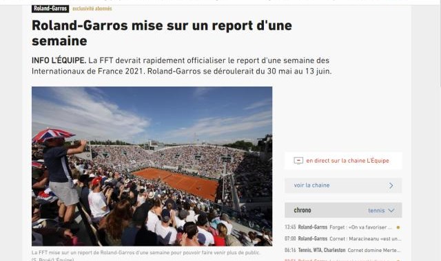 彩经网官网首页-张奔斗：法网推迟一周举行，三巨头战略面临调整